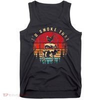 Id Smoke That Funny Smoked Meat BBQ Chef Barbecue Tank Top thumb 0