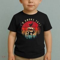 Id Smoke That Funny Smoked Meat BBQ Chef Barbecue Toddler T-Shirt thumb 2