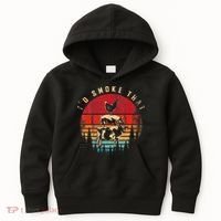Id Smoke That Funny Smoked Meat BBQ Chef Barbecue Kids Hoodie thumb 0