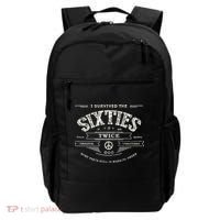 I Survived The Sixties Twice Built In 60s 70th 60th Birthday Backpack thumb 0