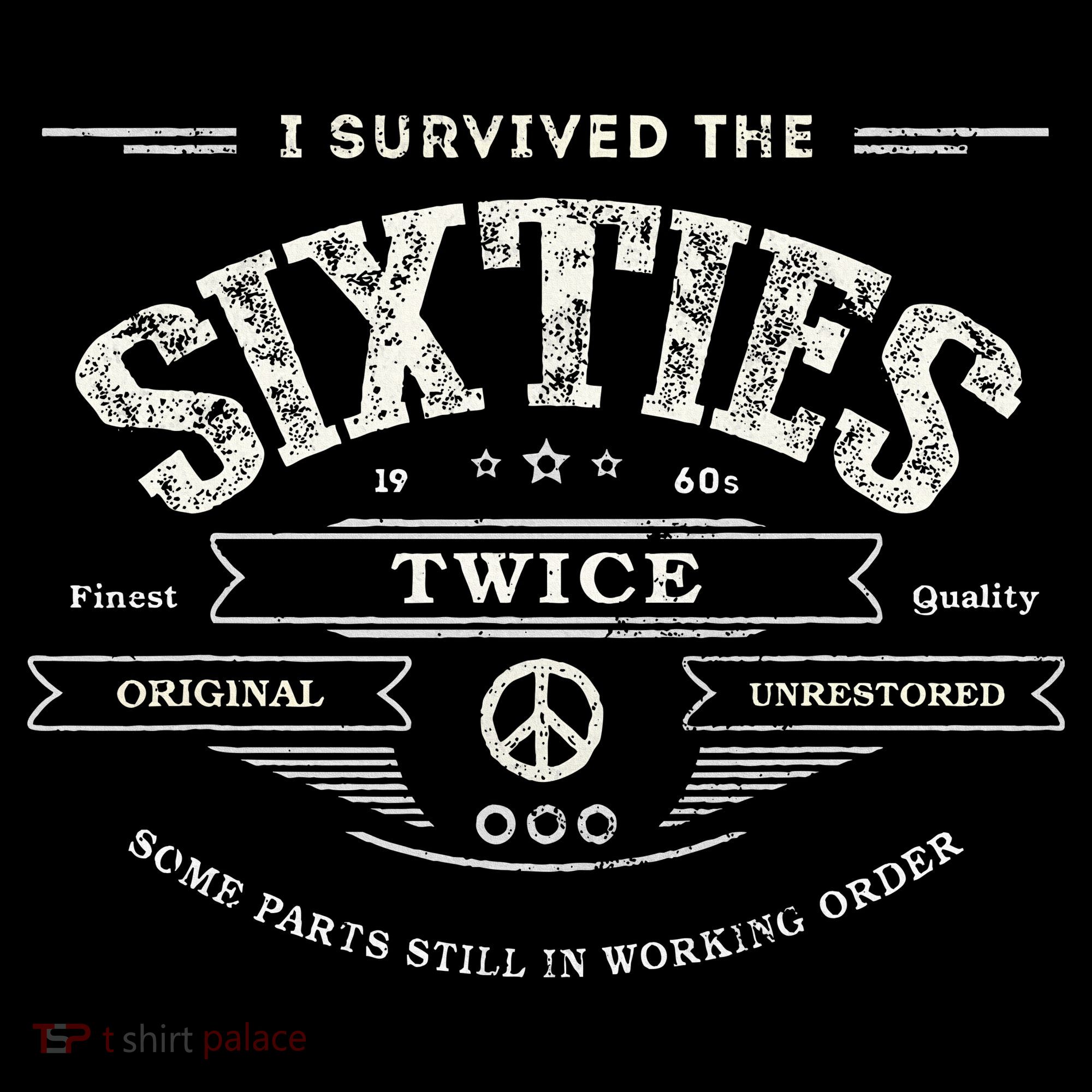 I Survived The Sixties Twice Built In 60s 70th 60th Birthday Women's Hoodie