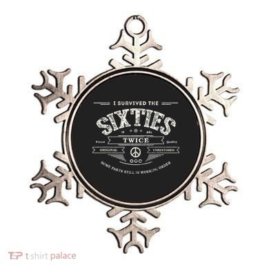 I Survived The Sixties Twice Built In 60s 70th 60th Birthday Ornament