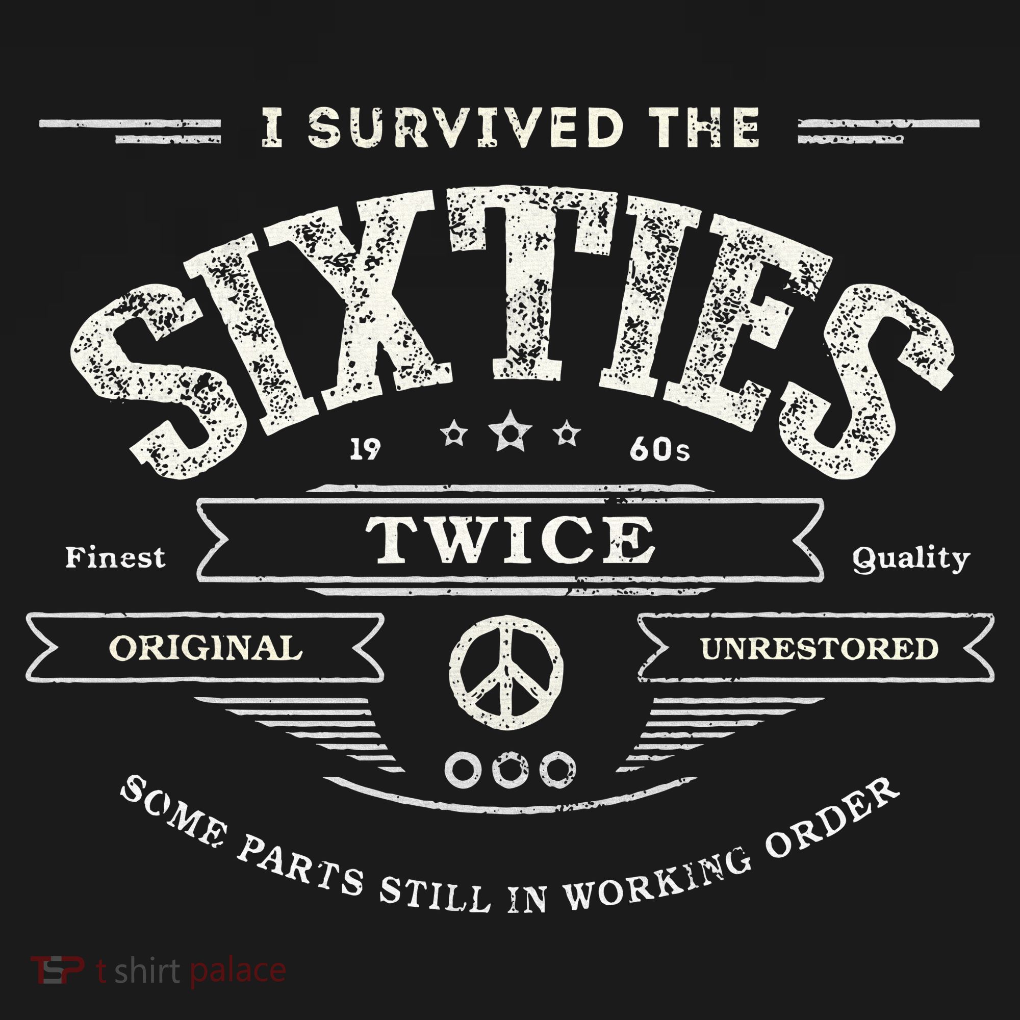 I Survived The Sixties Twice Built In 60s 70th 60th Birthday Women's Tank Top
