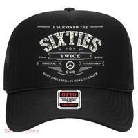 I Survived The Sixties Twice Built In 60s 70th 60th Birthday Hat thumb 0