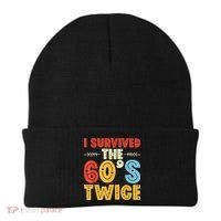 I Survived The 60s Twice Sixties 70th 70s Year Old Birthday Beanie thumb 0