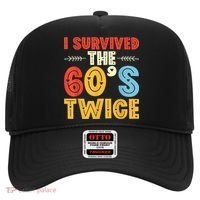 I Survived The 60s Twice Sixties 70th 70s Year Old Birthday Hat thumb 0