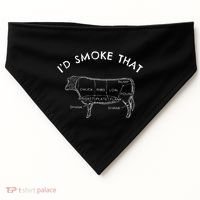 Id Smoke That Cow Funny Smoking Bbq Grilling USA-Made Doggie Bandana thumb 0