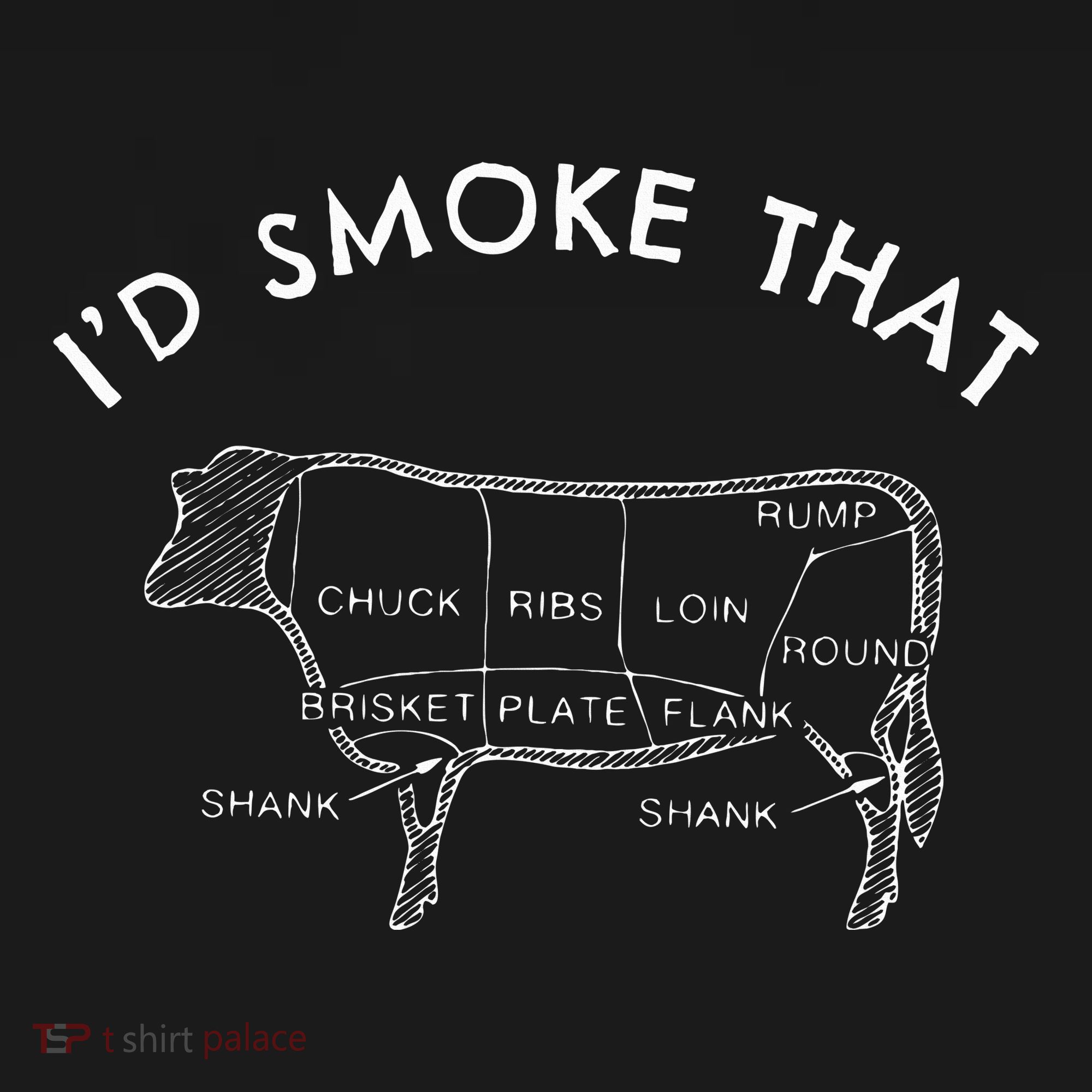 Id Smoke That Cow Funny Smoking Bbq Grilling USA-Made Doggie Bandana