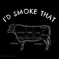 Id Smoke That Cow Funny Smoking Bbq Grilling Ornament thumb 1