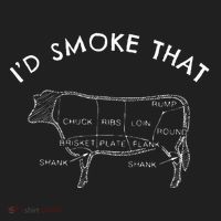 Id Smoke That Cow Funny Smoking Bbq Grilling Hat thumb 2