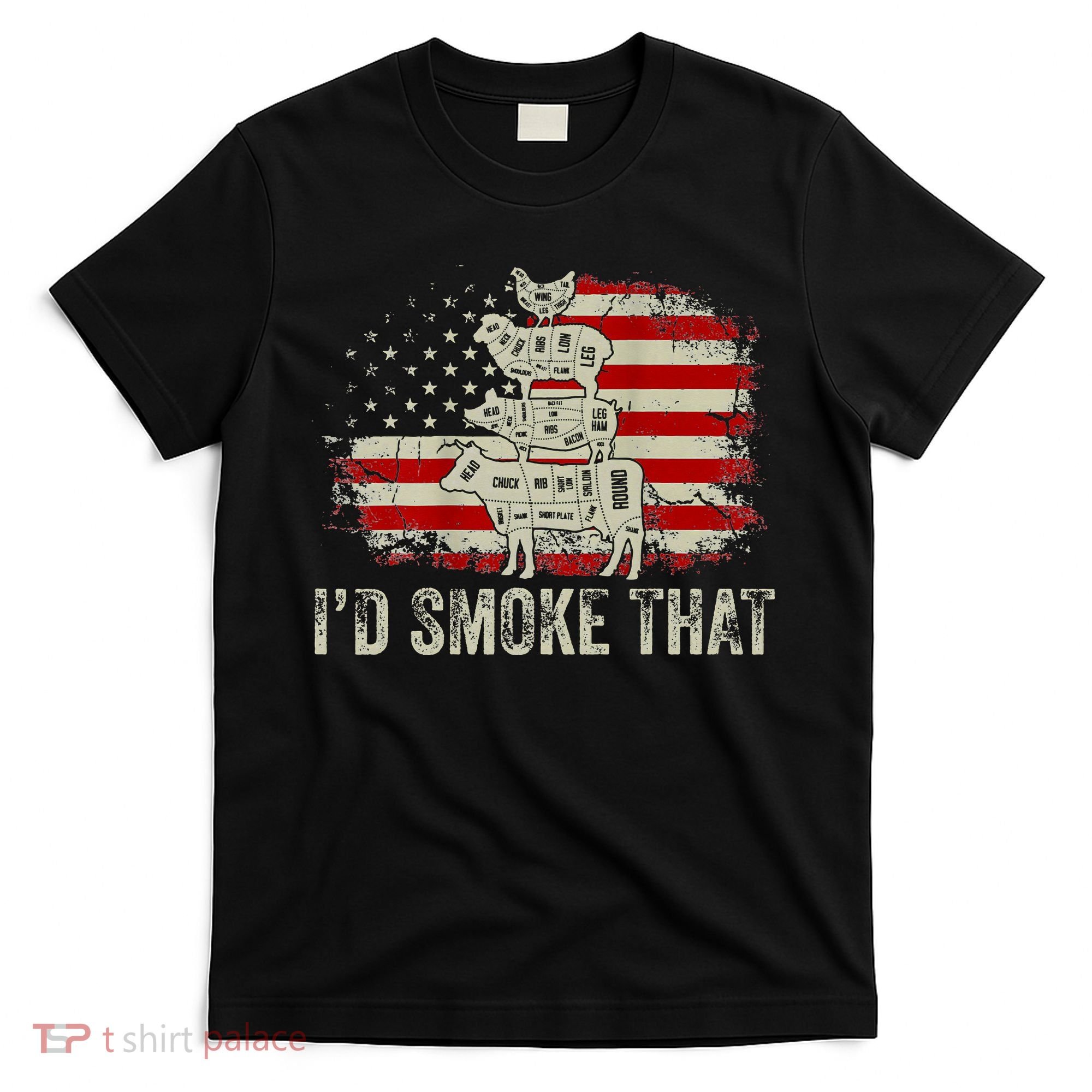 Id smoke that Grillers Chef Pitmaster Outdoor Camping BBQ T-Shirt