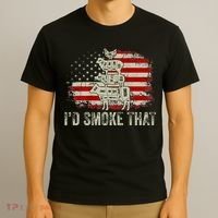 Id smoke that Grillers Chef Pitmaster Outdoor Camping BBQ T-Shirt thumb 3