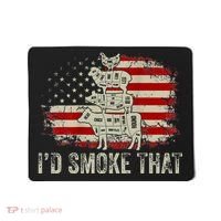 Id smoke that Grillers Chef Pitmaster Outdoor Camping BBQ Mousepad thumb 0