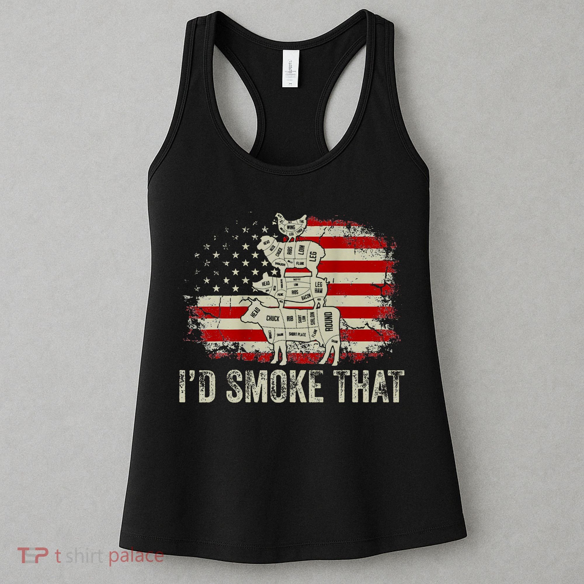 Id smoke that Grillers Chef Pitmaster Outdoor Camping BBQ Women's Tank Top
