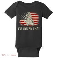 Id smoke that Grillers Chef Pitmaster Outdoor Camping BBQ Baby Bodysuit thumb 0