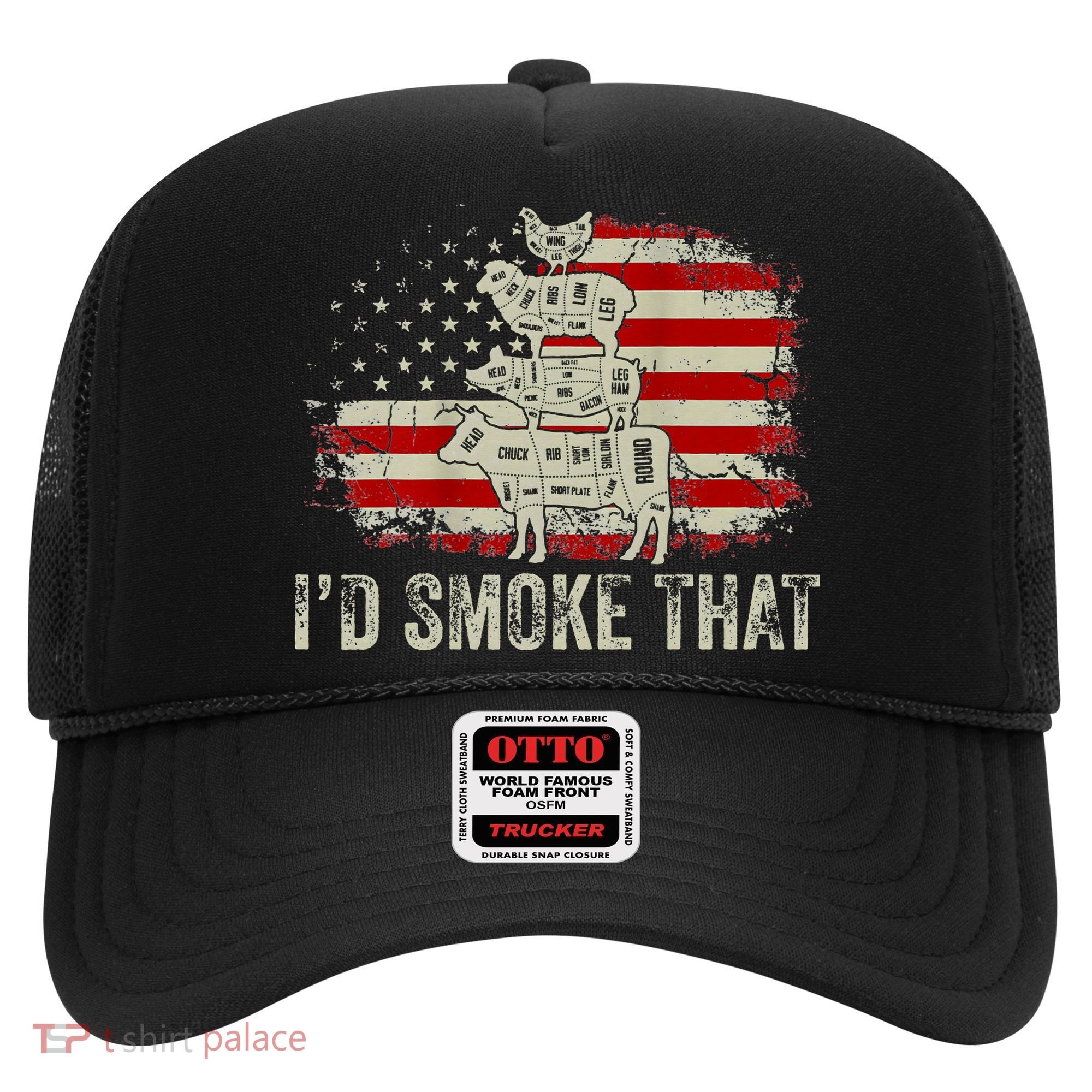 Id smoke that Grillers Chef Pitmaster Outdoor Camping BBQ Hat