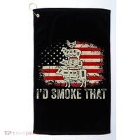 Id smoke that Grillers Chef Pitmaster Outdoor Camping BBQ Golf Towel thumb 0