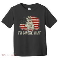 Id smoke that Grillers Chef Pitmaster Outdoor Camping BBQ Toddler T-Shirt thumb 0