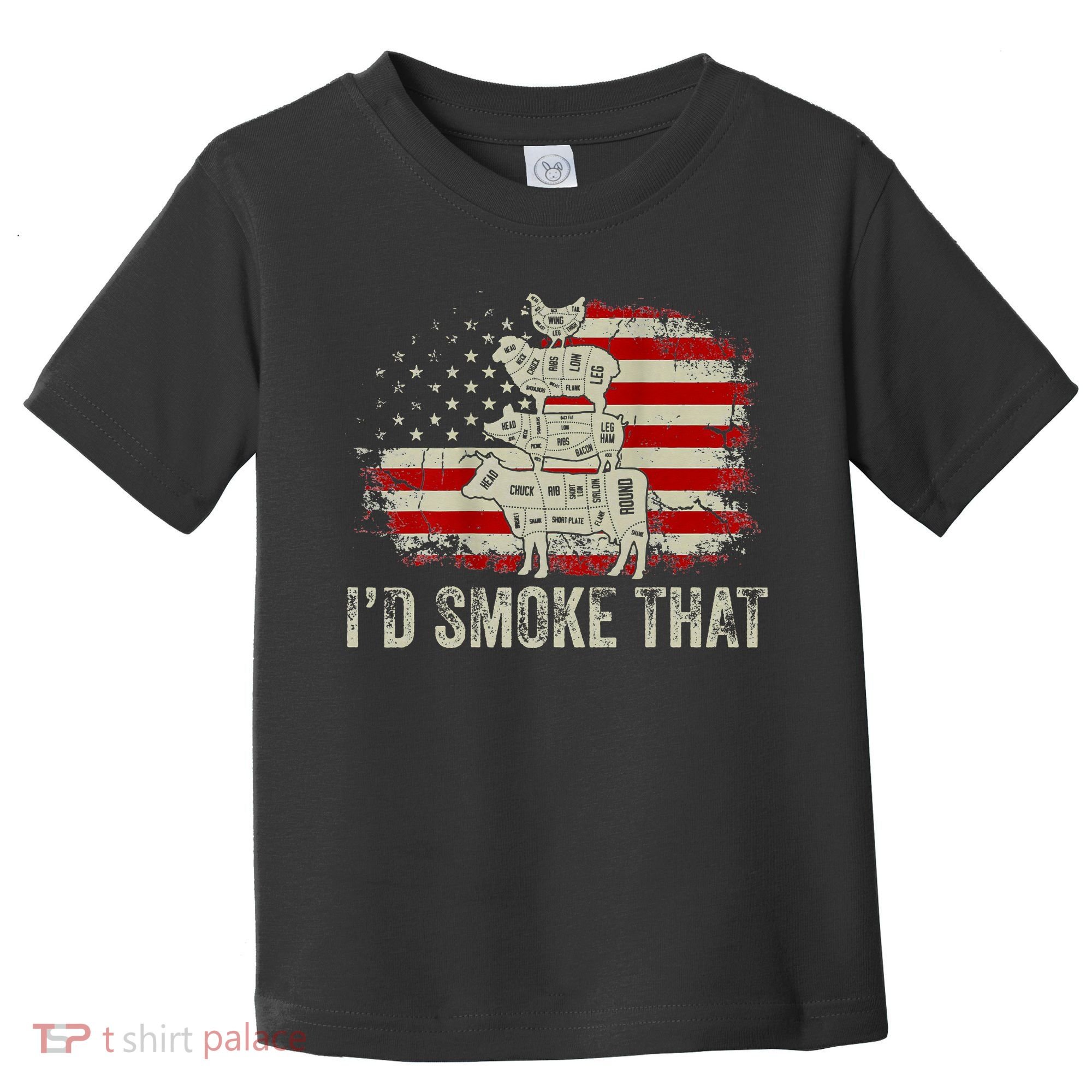 Id smoke that Grillers Chef Pitmaster Outdoor Camping BBQ Toddler T-Shirt
