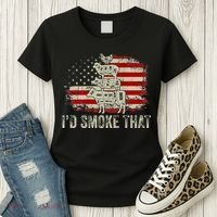 Id smoke that Grillers Chef Pitmaster Outdoor Camping BBQ Women's T-Shirt thumb 3