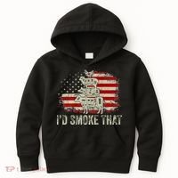 Id smoke that Grillers Chef Pitmaster Outdoor Camping BBQ Kids Hoodie thumb 0