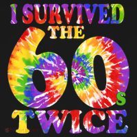 I Survived The Sixties 60s Twice Tie Dye 70th Birthday Sweatshirt thumb 3