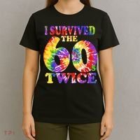 I Survived The Sixties 60s Twice Tie Dye 70th Birthday T-Shirt thumb 4