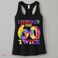 I Survived The Sixties 60s Twice Tie Dye 70th Birthday Women's Tank Top thumb 3