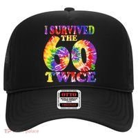 I Survived The Sixties 60s Twice Tie Dye 70th Birthday Hat thumb 0
