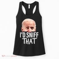 I'd Sniff That. Anti Joe Biden Funny Parody Women's Tank Top thumb 0