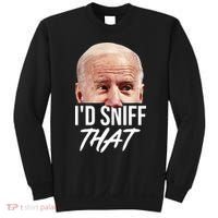 I'd Sniff That Funny Joe Biden Sweatshirt thumb 0