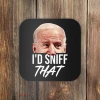 I'd Sniff That Funny Joe Biden Coaster thumb 0