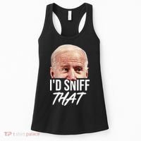 I'd Sniff That Funny Joe Biden Women's Tank Top thumb 0