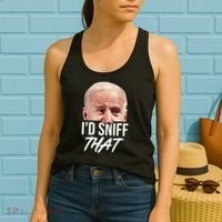 I'd Sniff That Funny Joe Biden Women's Tank Top thumb 2