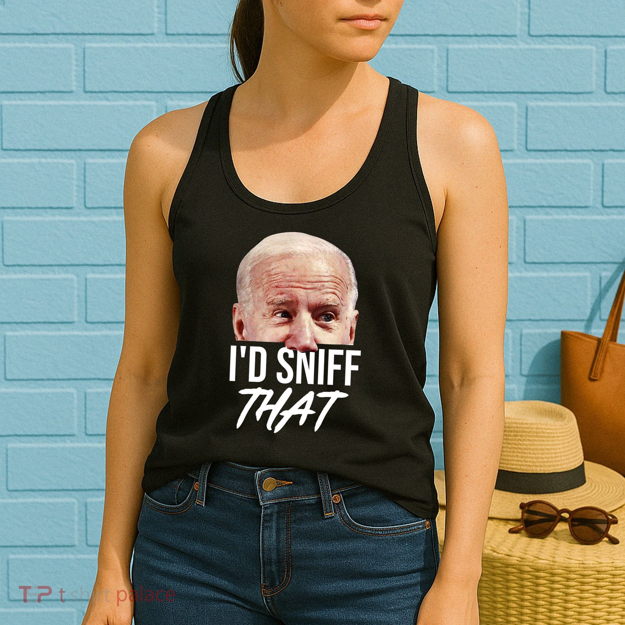 I'd Sniff That Funny Joe Biden Women's Tank Top