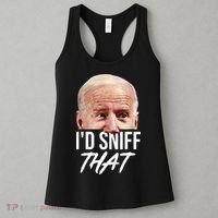 I'd Sniff That Funny Joe Biden Women's Tank Top thumb 3