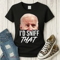 I'd Sniff That Funny Joe Biden Women's T-Shirt thumb 3