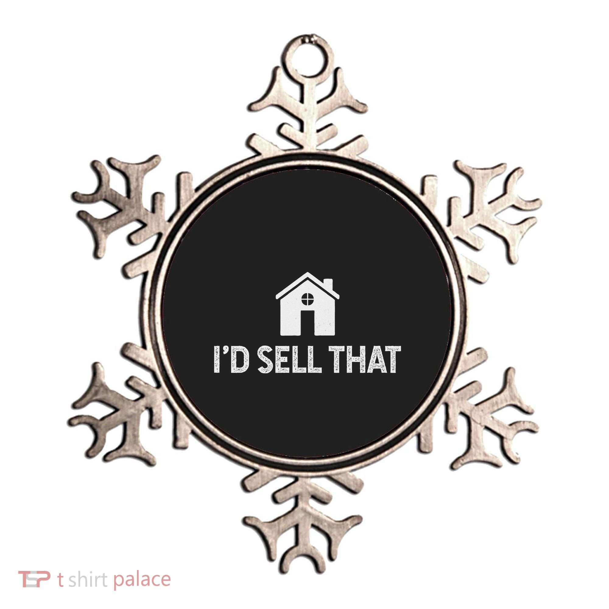 ID Sell That Funny Realtor Real Estate Agent Ornament