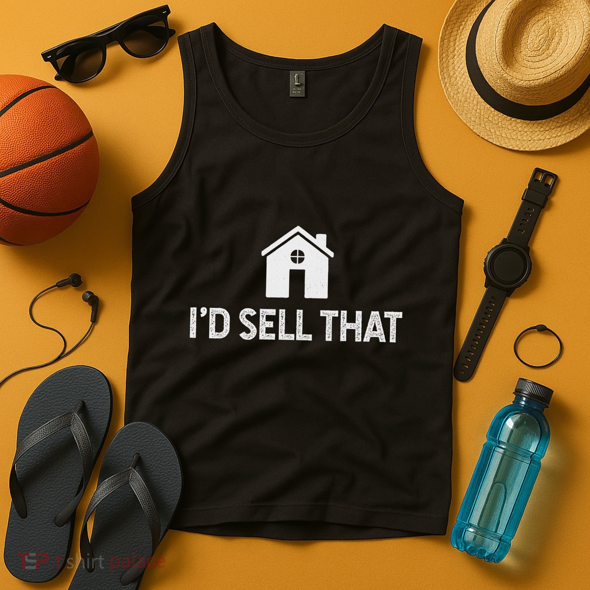 ID Sell That Funny Realtor Real Estate Agent Tank Top