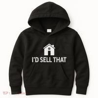 ID Sell That Funny Realtor Real Estate Agent Kids Hoodie thumb 0