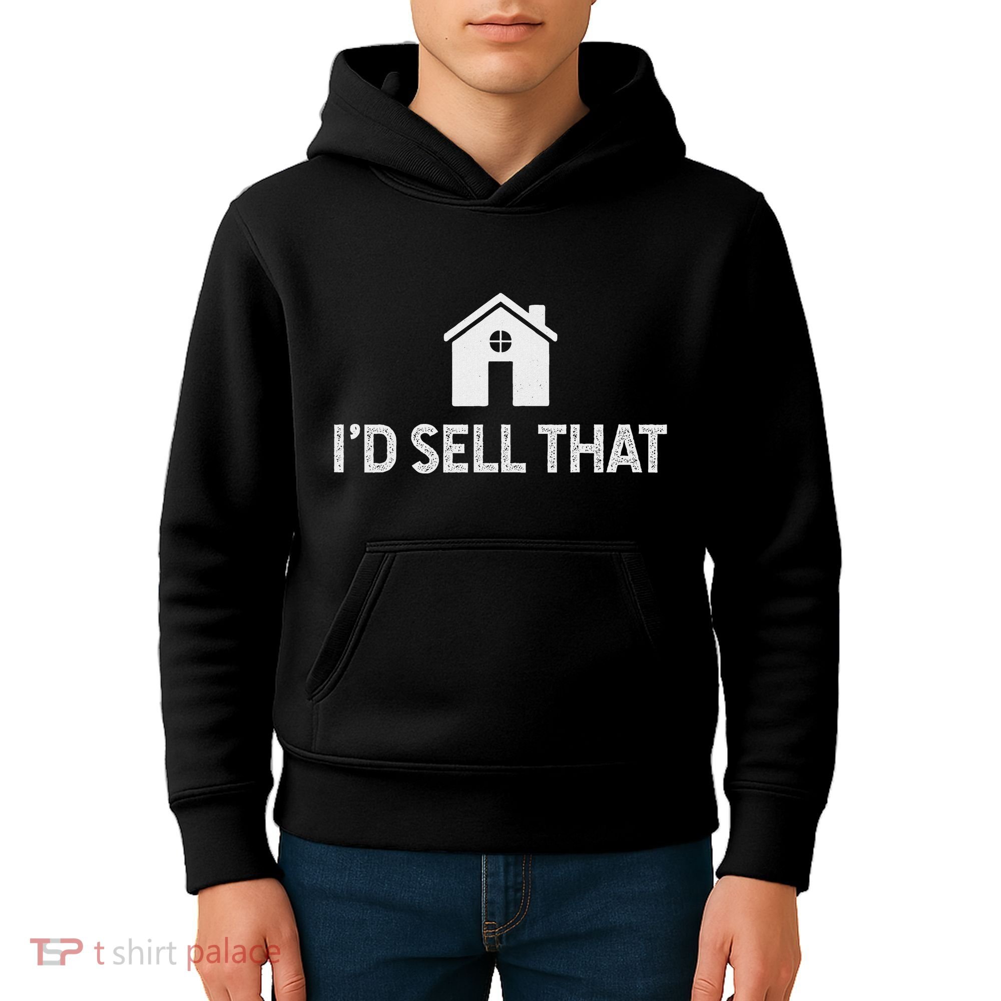 ID Sell That Funny Realtor Real Estate Agent Kids Hoodie