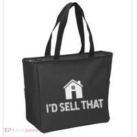 ID Sell That Funny Realtor Real Estate Agent Tote Bag thumb 2