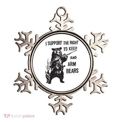 I Support The Right To Keep And Arm Bear Funny Design Ornament