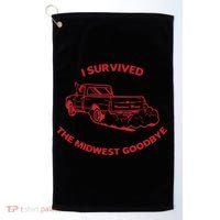 I Survived The Midwest Goodbye Golf Towel thumb 0
