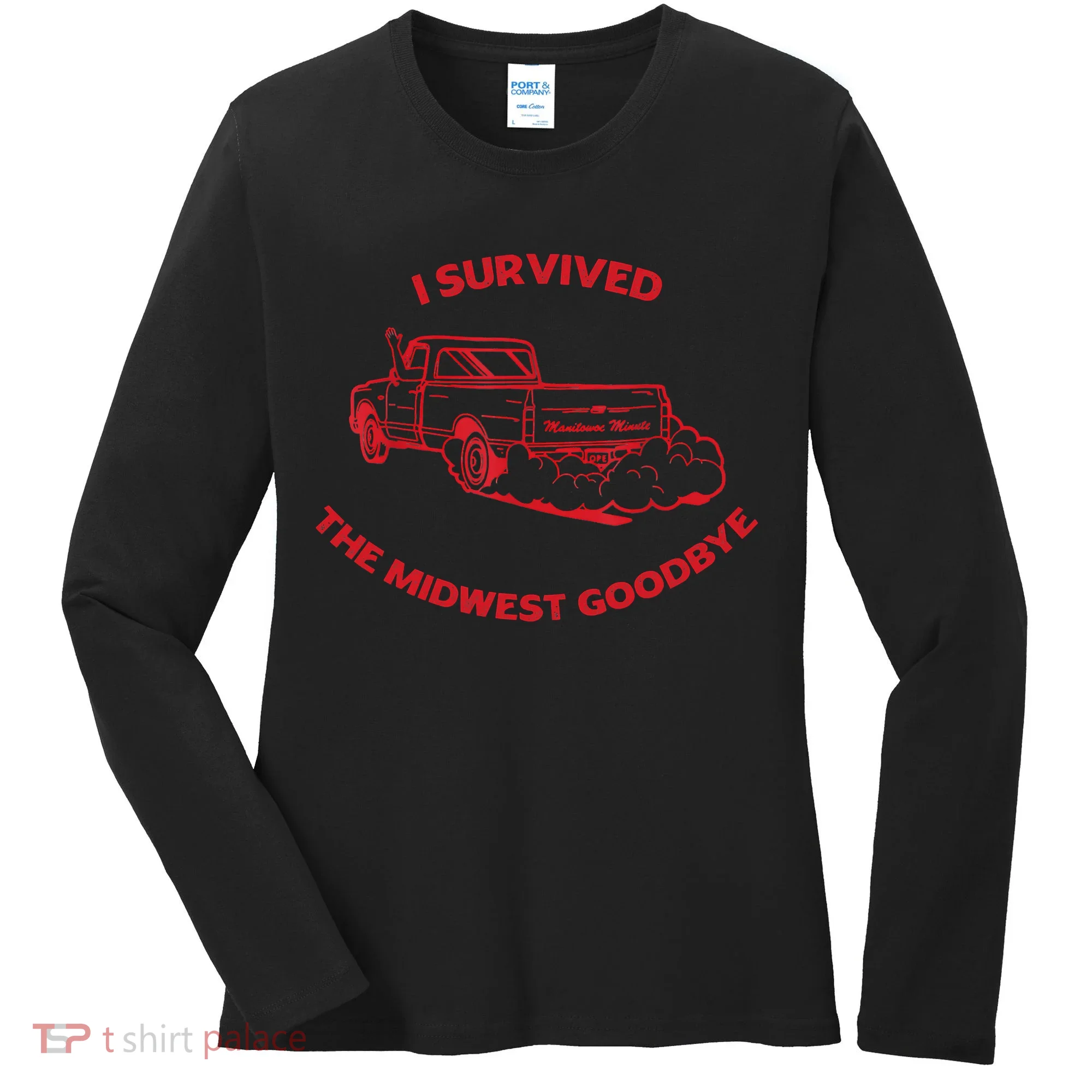 I Survived The Midwest Goodbye Women's Long Sleeve Shirt