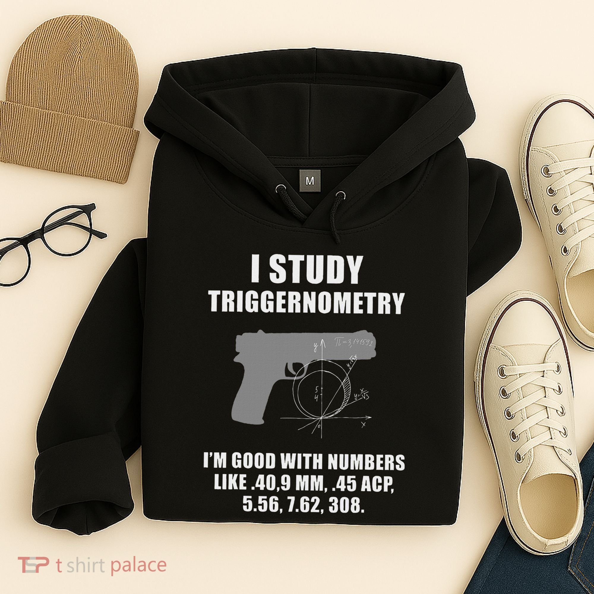 I Study Triggernometry Gun Pistol Funny Hoodie
