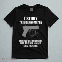 I Study Triggernometry Gun Pistol Funny T-Shirt thumb 5