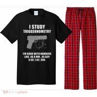 I Study Triggernometry Gun Pistol Funny Pajama Set thumb 0
