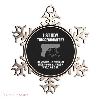 I Study Triggernometry Gun Pistol Funny Ornament