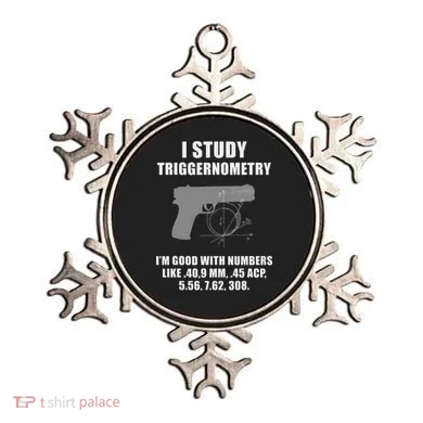 I Study Triggernometry Gun Pistol Funny Ornament